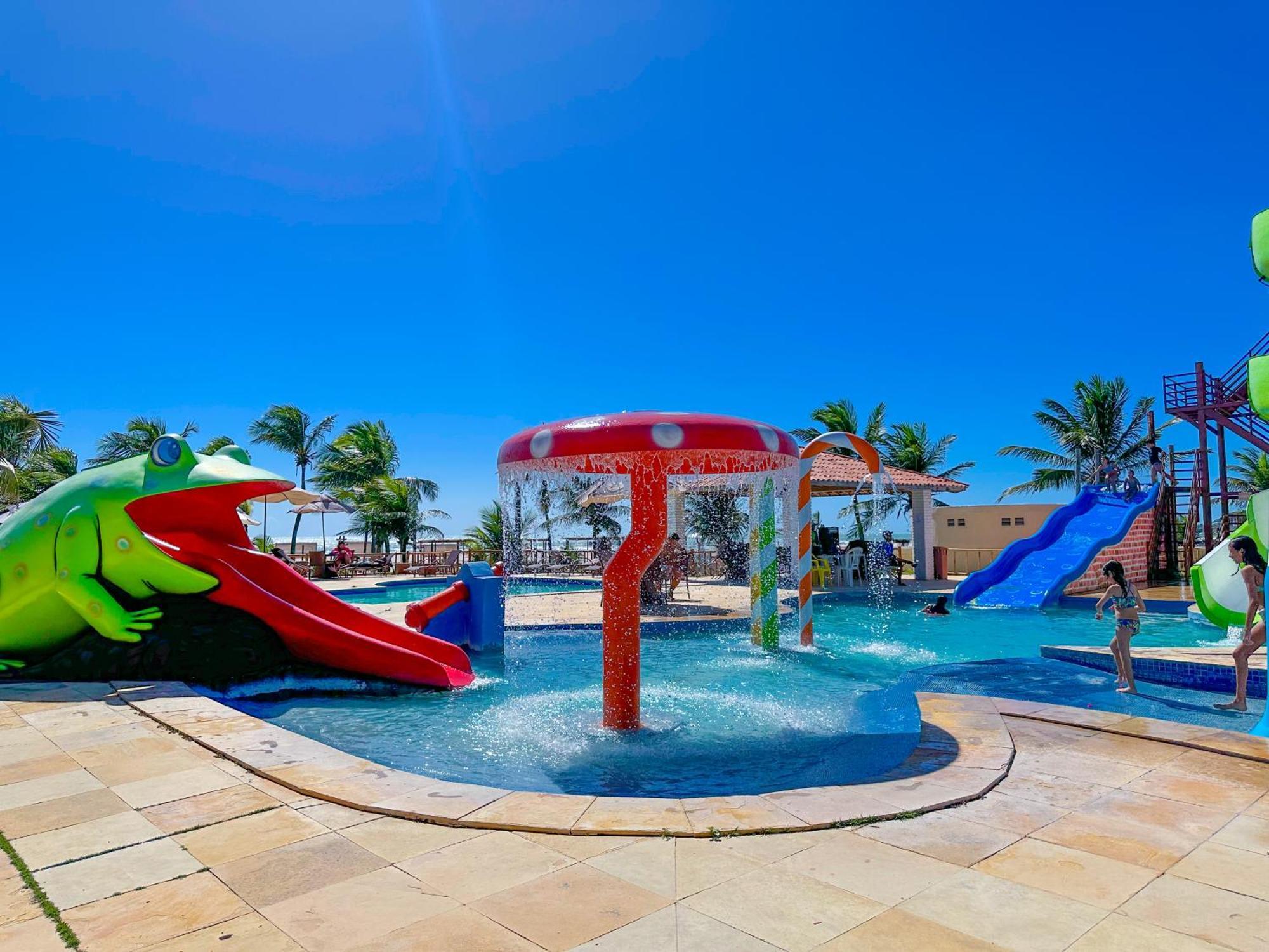 Jangadeiro Praia Hotel Resort - Parque Aquatico E Pe Na Areia Акірас Екстер'єр фото